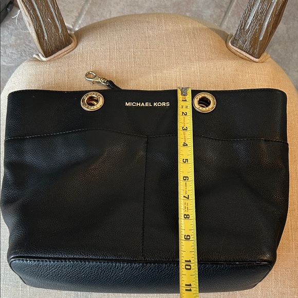 Michael Kors Black Tote with Gold Accents - Picture 6 of 16